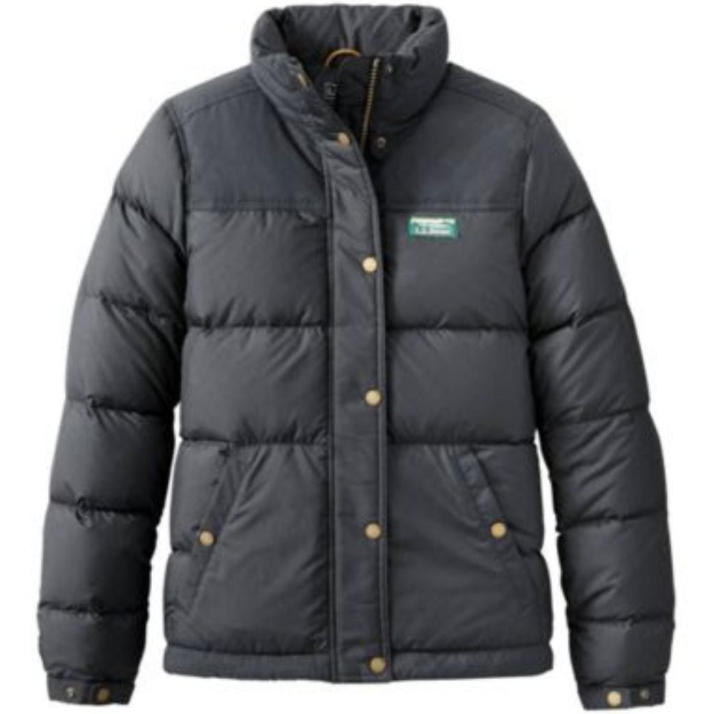 Black LL Bean Women's Mountain Classic Down Jacket - Small Petite